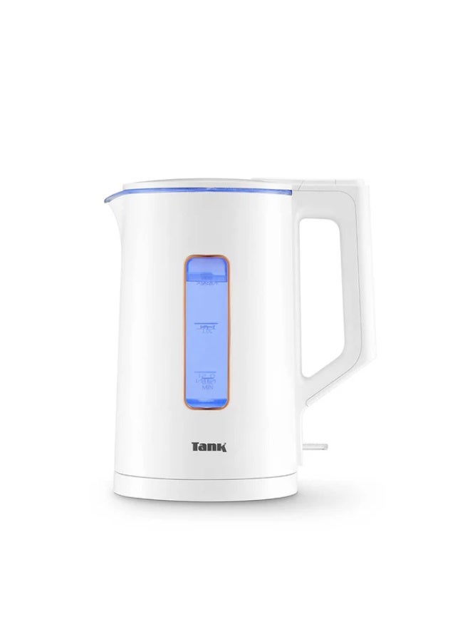 غلاية مياه سيف تاتش زجاج فريم روز 1.5 لتر، 1500 واط - DG-2338